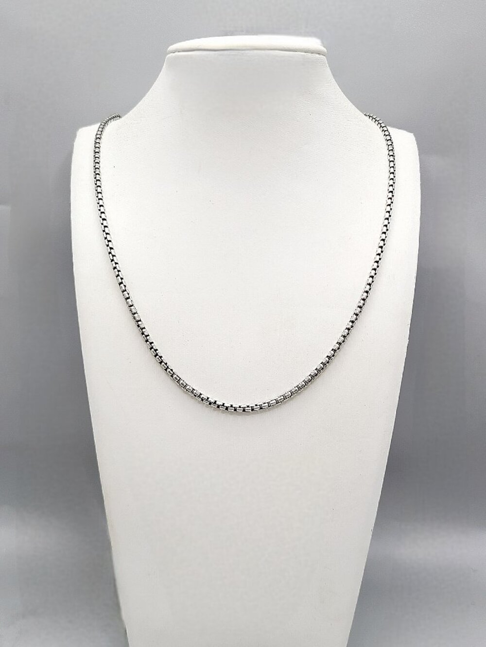 David Yurman Box Chain Necklace in Sterling Silver - 2.7mm - 20"
